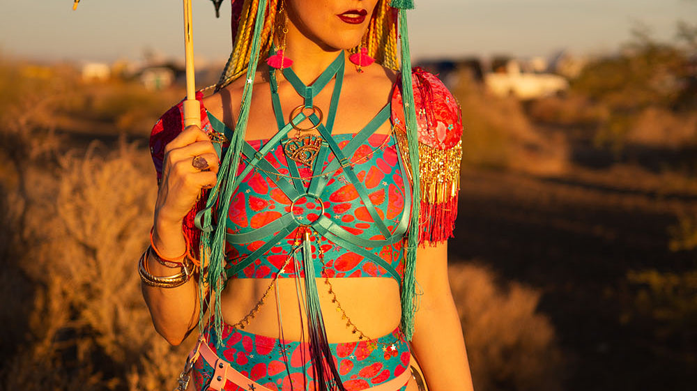 Kleo Bubble styles full L.O.M looks for Afrika Burn
