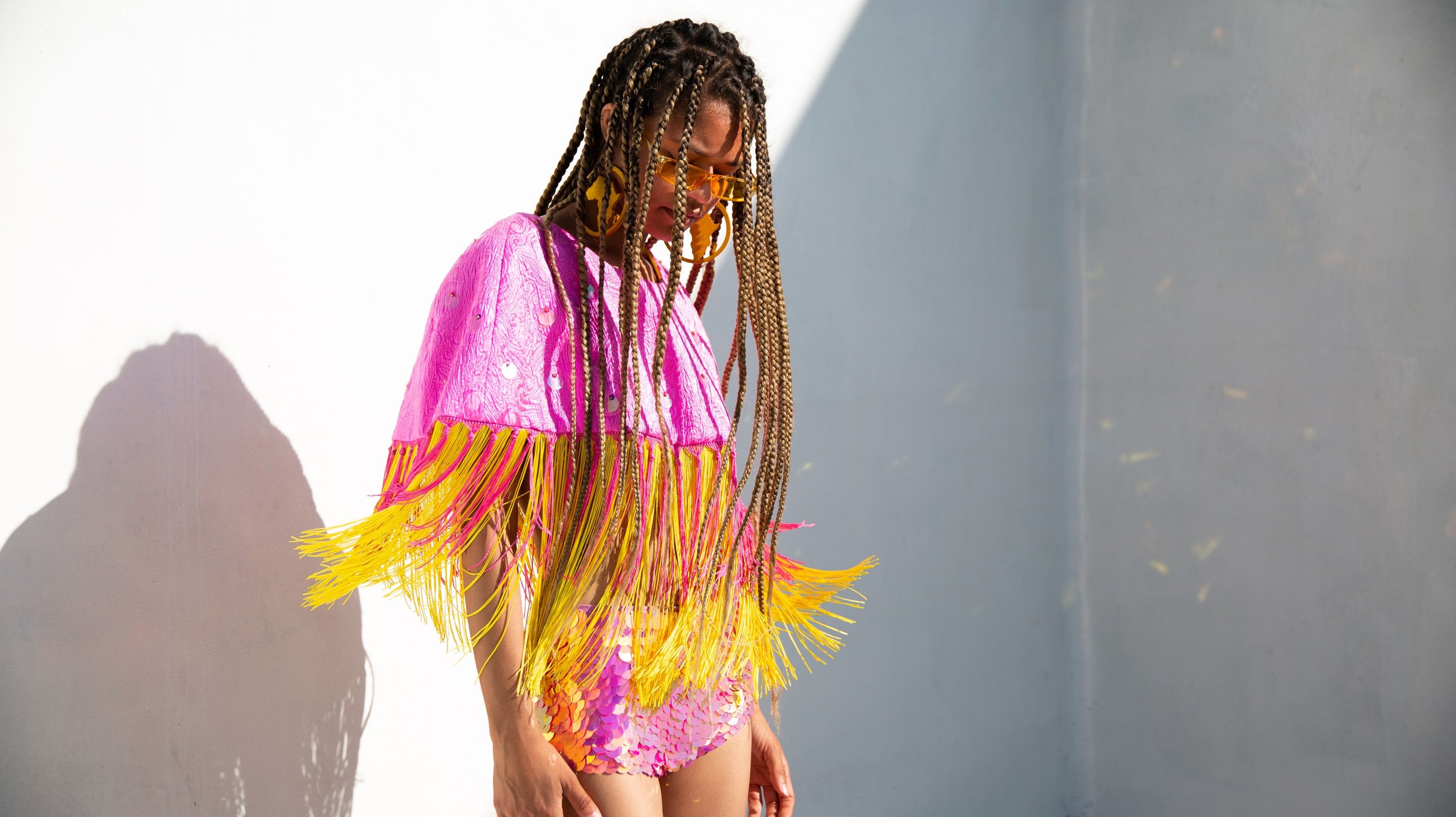 Empty pool on a rooftop in LA? Let's dress up and have some fun!