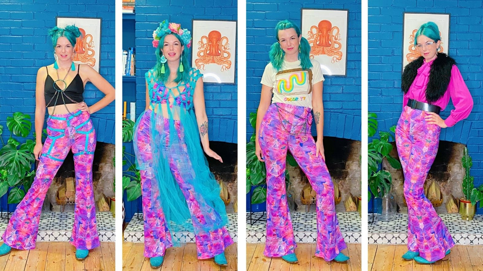 STYLE ONE PIECE - LOUISE STYLES Forest Of Dreams Flares (and Lounge Trousers)
