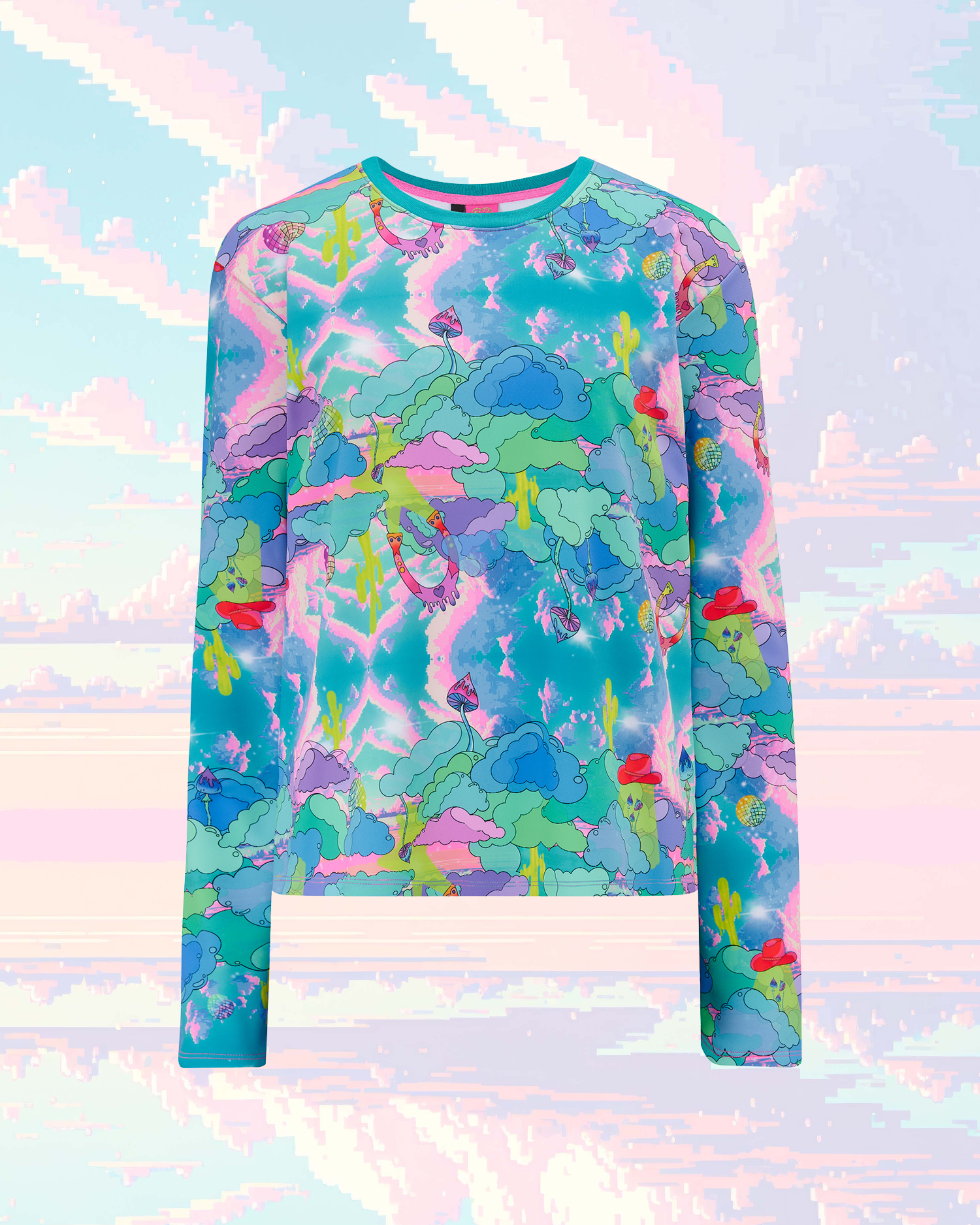 Cosy Jersey Jumper in Intergalactic Rodeo print from L•O•M