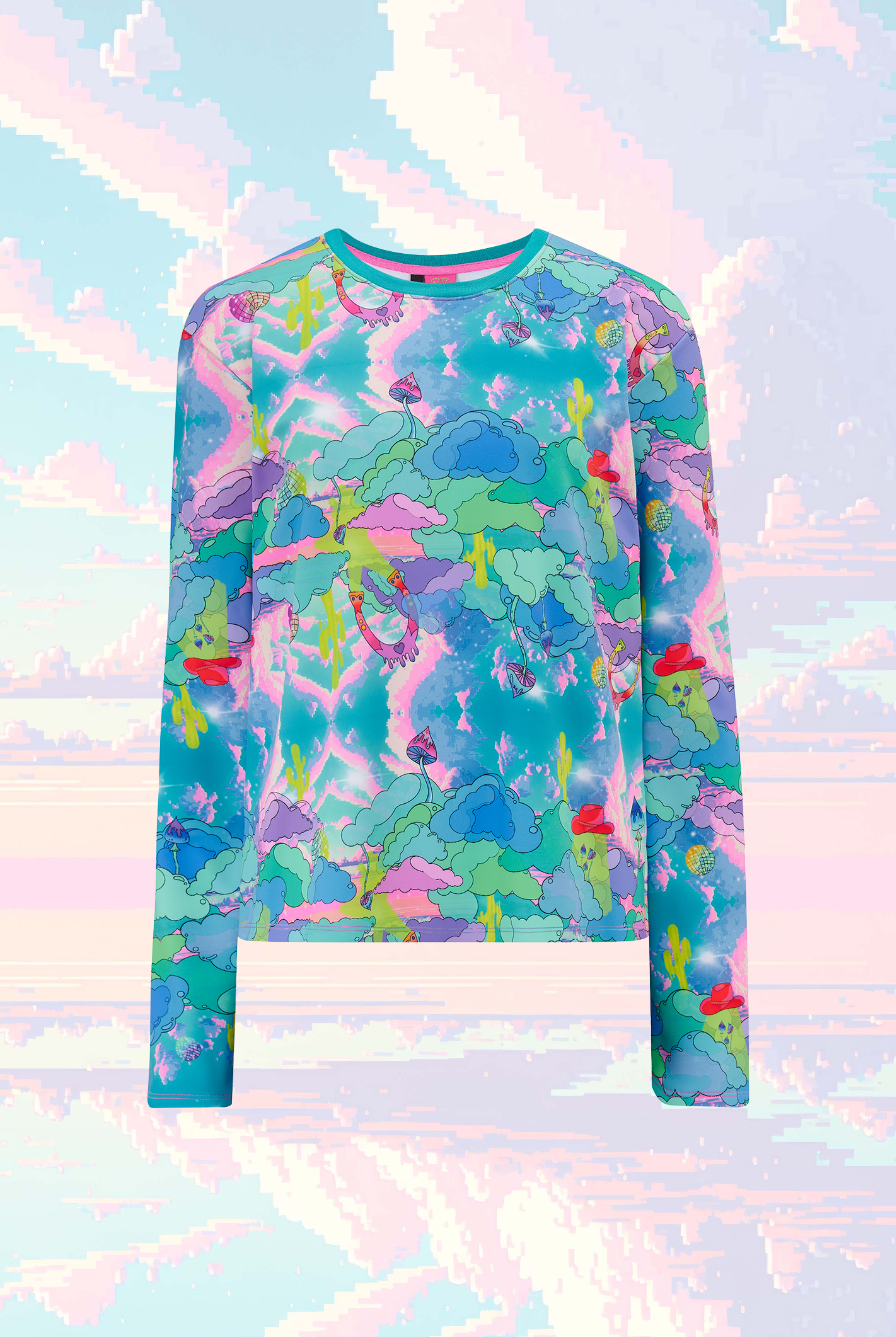 Cosy Jersey Jumper in Intergalactic Rodeo print from L•O•M
