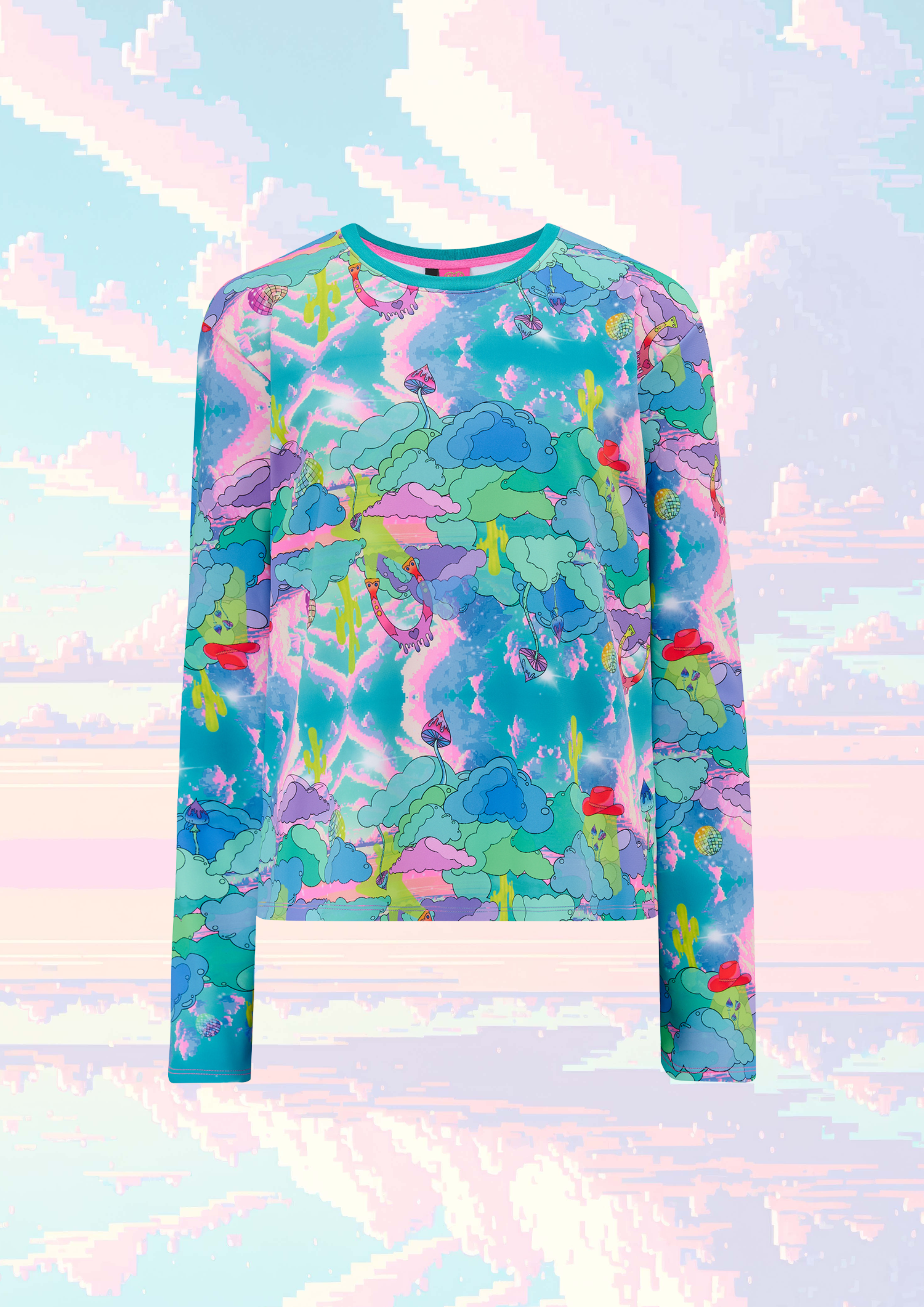 Cosy Jersey Jumper in Intergalactic Rodeo print from L•O•M