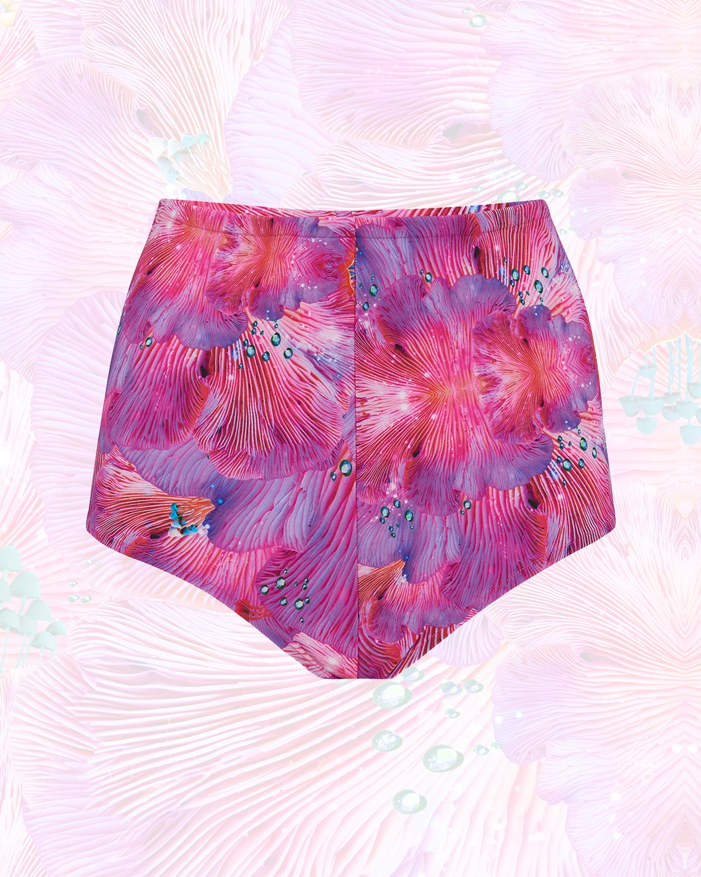 Cut out of pink hot pants in Forest of Dreams L•O•M Print