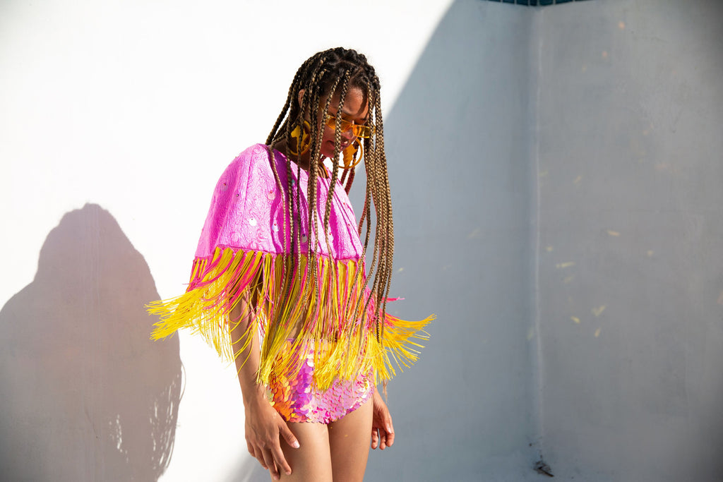 Empty pool on a rooftop in LA? Let's dress up and have some fun!