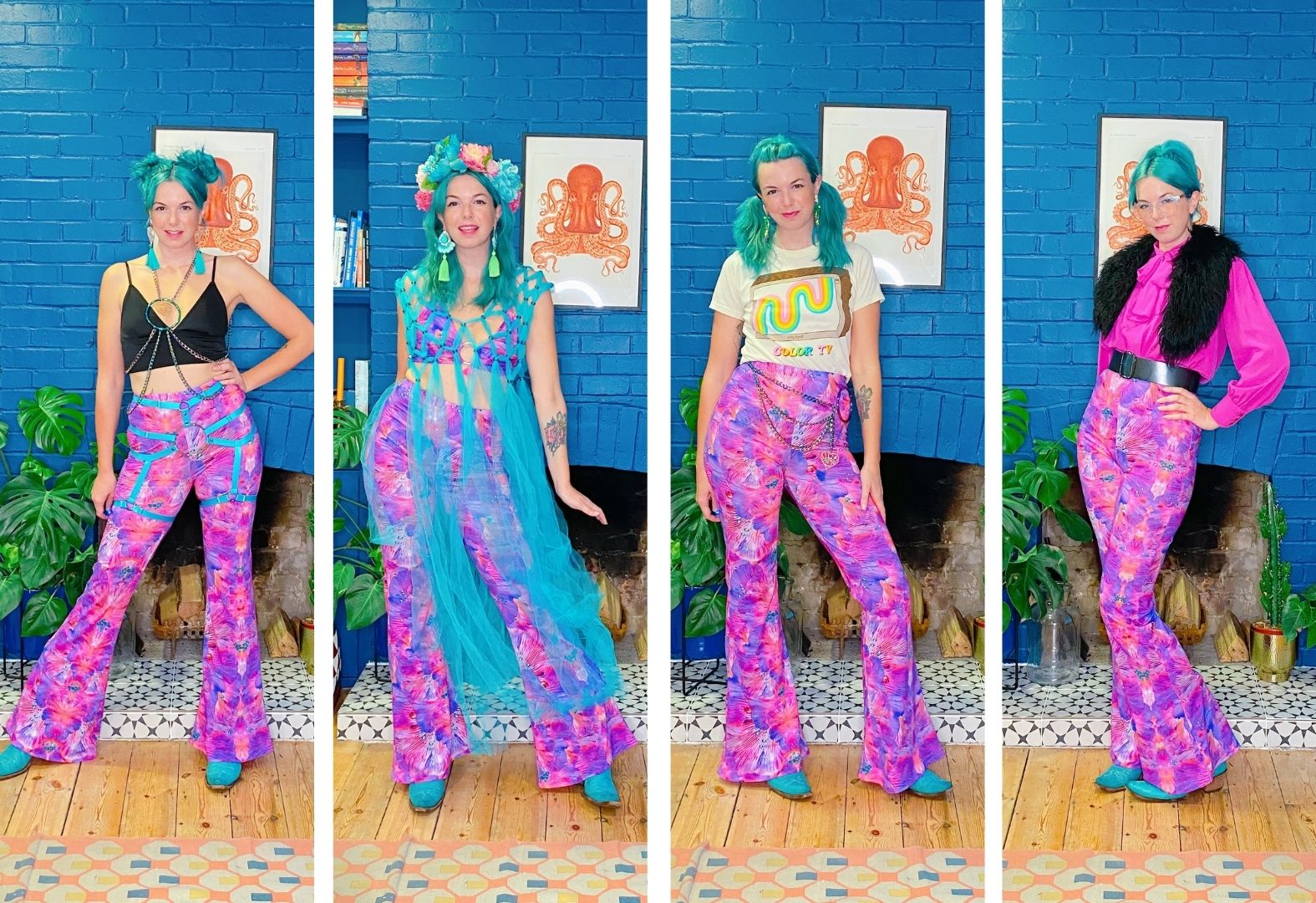 STYLE ONE PIECE - LOUISE STYLES Forest Of Dreams Flares (and Lounge Trousers)